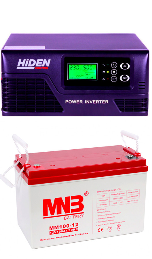 Комплект:  ИБП Hiden Control HPS20-0612 + 1 АКБ 100 ампер