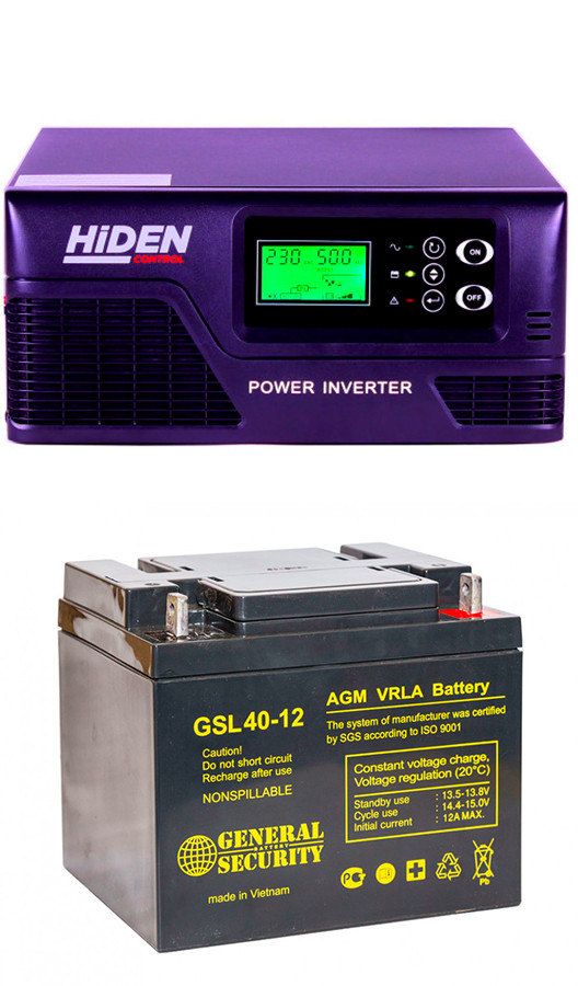 Комплект: ИБП Hiden Control HPS20-0612 + 1 АКБ 40 ампер