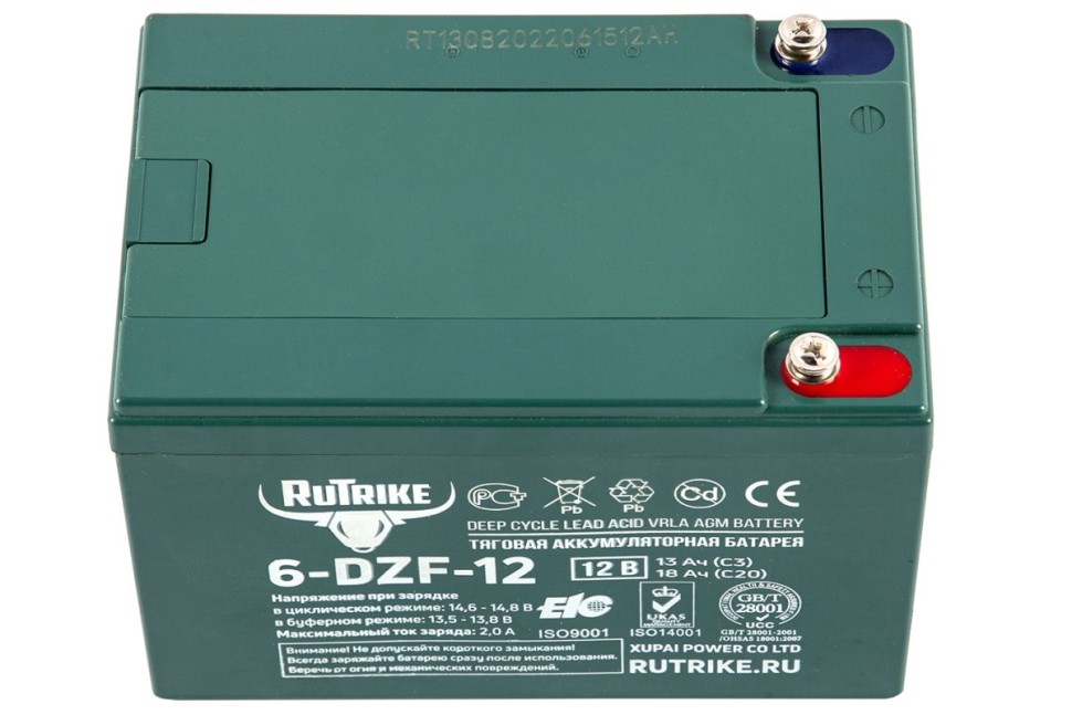 Тяговый аккумулятор RuTrike 6-DZM-12