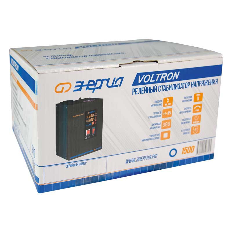 Стабилизатор напряжения Энергия Voltron 1500 (5%)